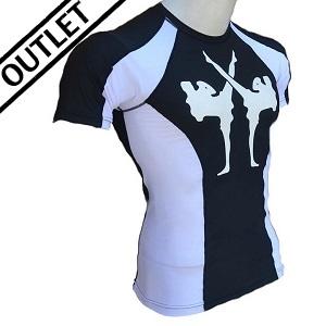 FIGHTERS - Rash Guard / Giant / Negro-Blanco / XXS