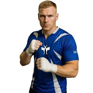 FIGHTERS - Kick-Boxing Shirt / Competition / Blau / Medium