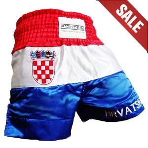 FIGHTERS - Muay Thai Shorts / Kroatien-Hrvatska / Grb / XL
