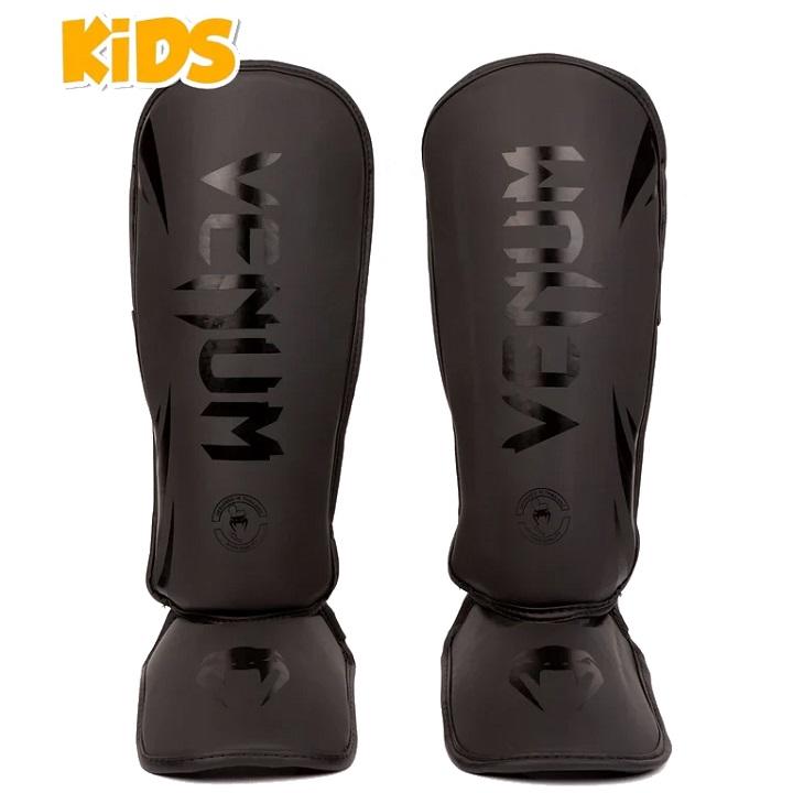 Venum - Schienbeinschutz Kinder / Challenger / Schwarz-Schwarz / Medium